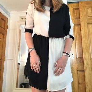 Black and white dress
